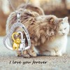 Flpruy Cat Necklace 925 Sterling Silver 2 Cat Pendant Cat