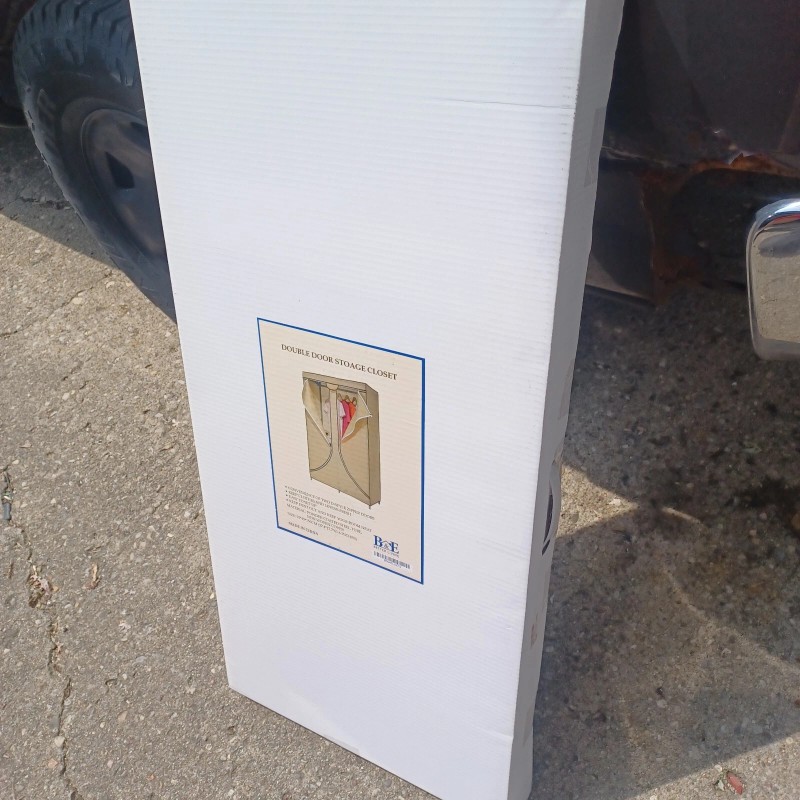 B&E Better Living Double Door Portable Storage Closet