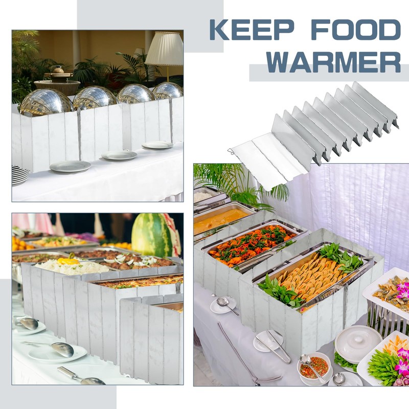 MorningRo 2 Pcs 40 Plate Chafing Dish Wind Stove Camping