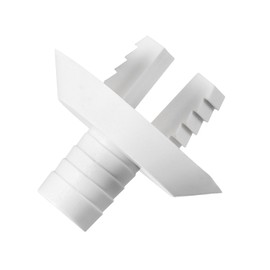 QUARKZMAN 1.1 Inch Plastic Hose Screw Connection x 1 Piece Air Conditioning Drain Hose Angle Screw Connection Replacement Parts for Air Conditioning and Mini Split Devices [White]