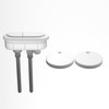 WinZo Toilet Oval Dual Flush Button with Toilet Seat Bolts