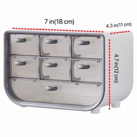 VORDRASSIL P-100 daily contact lens organizer, Disposable Contact Lens Dispenser, Cute storage Box for All Brands Daily Lens (Red).