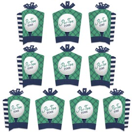 Big Dot of Happiness Par-Tee Time - Golf - Table Decorations - Birthday or Retirement Party Fold and Flare Centerpieces - 10 Count