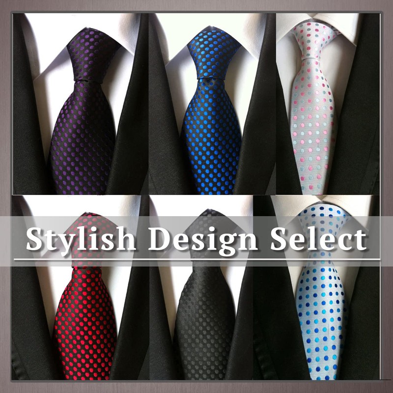 ONE LIMITATION NK003 Men's Necktie, Dot, Solid Suit, Business, Casual,