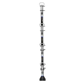ECOTRIC 4 Place Trimmer Rack Holders for Landscape Truck Trailer Enclosed w/4 Locks Weed Eater Carrier Black Steel Pair