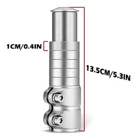 YERGOFE Bike Stem Riser - Adjustable Height Bike Fork Stem Extender, Handlebar Raiser Adapter for Mountain Bike, Road Bike, MTB, BMX (Red)