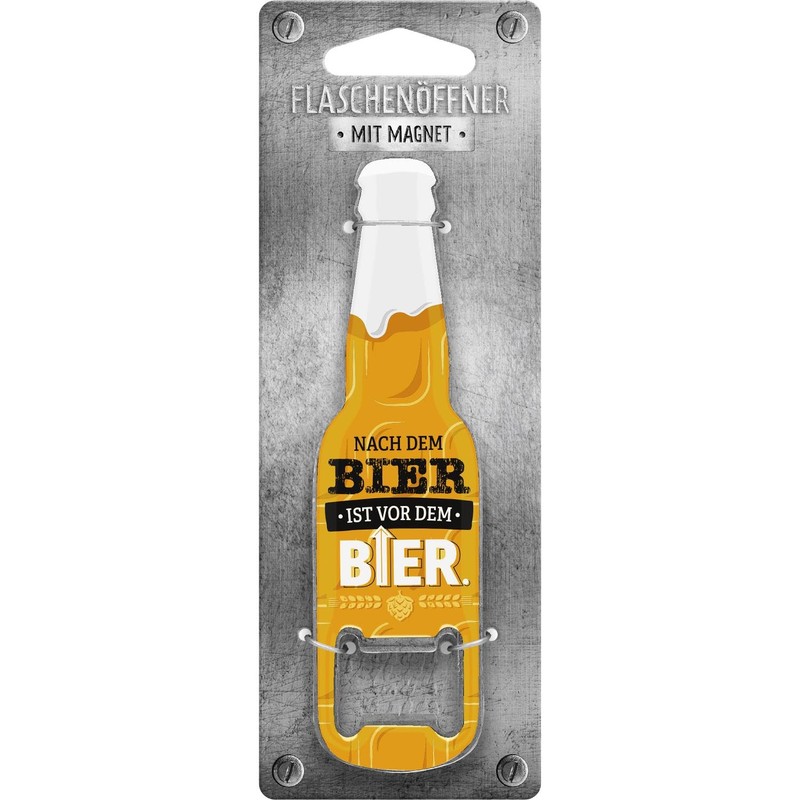 GRUSS & CO Bottle opener motif "Nach dem Bier ist