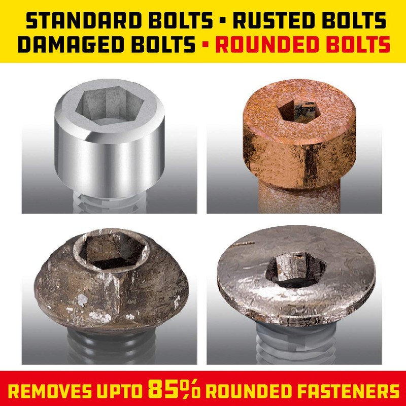 Powerbuilt 8 Piece Zeon Metric Hex Bit Socket Set -