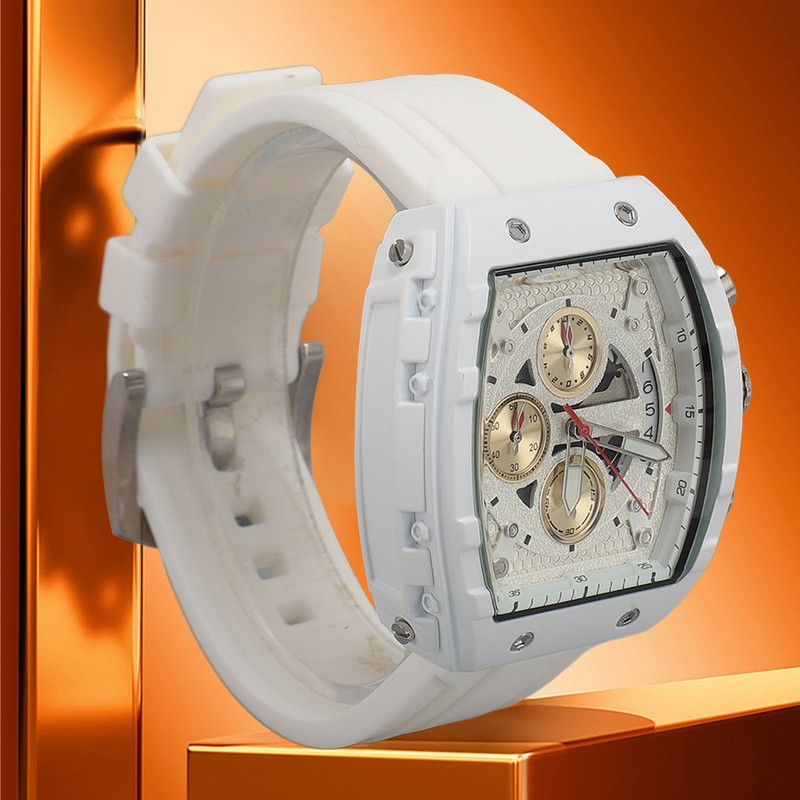 Multifunctional Men Sport Watch 30m Waterproof Rubber Strap Fashionable Digital