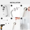 12 Inch Grab Bars for Wall White, Safety Shower Grab