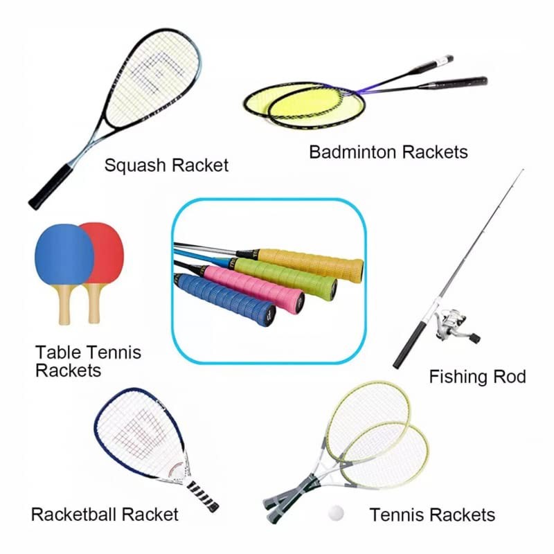 4x8x Anti-Slip Tennis Badminton Squash Racquet Over Grip Tape Overgrip