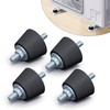 Pearwow 4 Pack Rubber Studs Shock Absorber,Rubber Anti Vibration Isolator