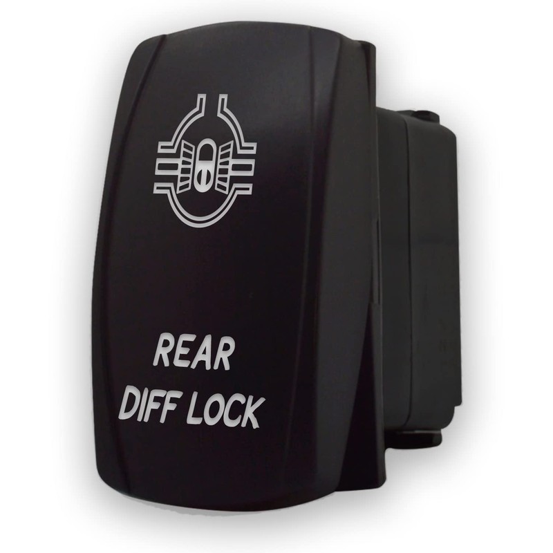 Rear DIFF Lock - Orange - Laser Etched 5-Pin Double