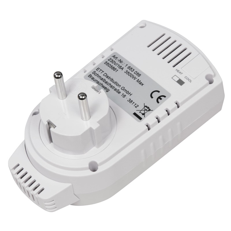 MC Power Socket Thermostat Climate Control TCU-330 5-30 °C, Max.