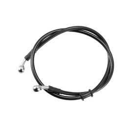 ACROPIX 35.43" Length 10mm ID Motorcycle Hydraulic Brake Line Oil Hose Pipe Stainless Steel Braided Cable for ATV Motocross Sport Bikes Black Car Parts