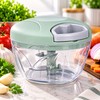 Manual Food Chopper for Kitchen Prep – Hand-Operated Metal Blade