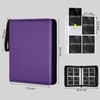 GERMUN 4 Pocket Card Binder, Premium Zip Trading Card Binder,