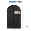 Ruiunchu 7 Pcs Suit Bag Cover Carriers Hanging Clothes Men