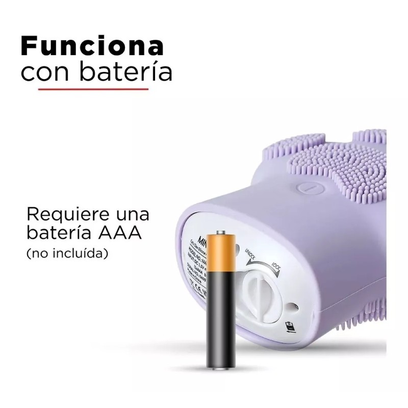 Miniso Limpiador Facial Eléctrico Garra De Gato Silicona Miniso