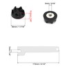 QWORK® 3 Pack Blender Coupler for KitchenAid 9704230, Replacement Blender
