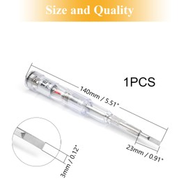 Fielect Voltage Tester Screwdriver, Voltage Tester Pen 70-250V Voltage Detector Pen Neon Light Circuit Tester Pen Voltage Test Pen Screwdriverm 1Pcs