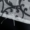 SCHOAL Roman Blind No Drilling Required Burnout Curtains Transparent Eyelet