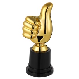 Veemoon 5Inch Thumbs up Trophy,Funny Trophy Award Mini Gold Award with Base for Sports Competitions Prizes Party Favors