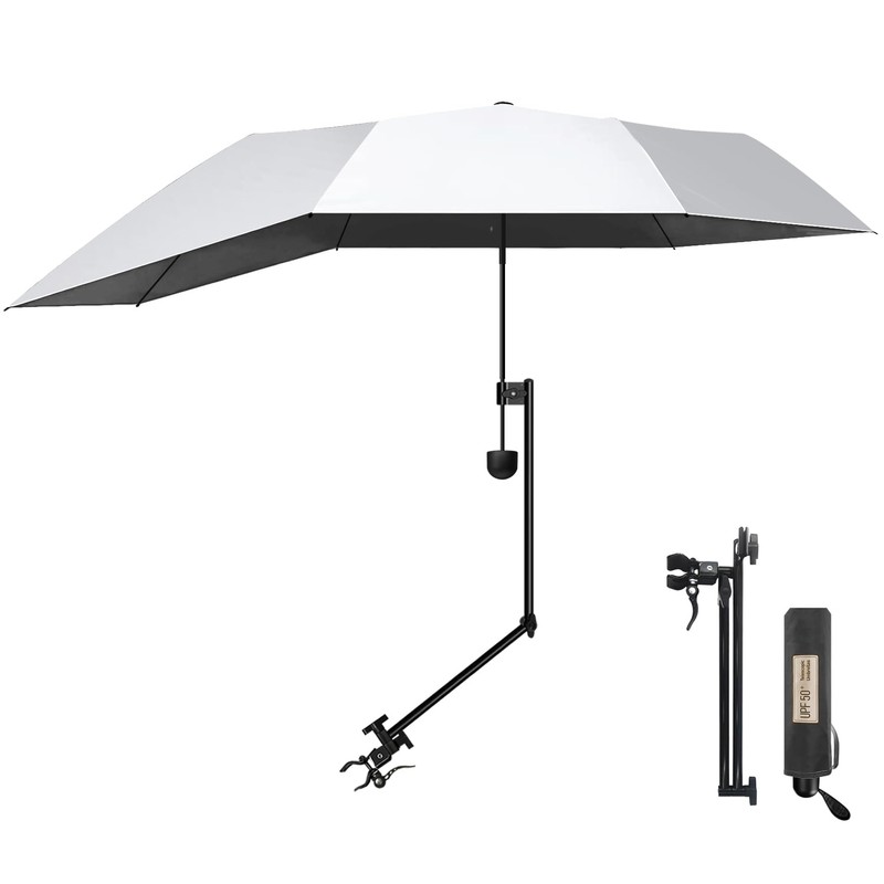 DUOUPA UPF 50+ Beach Umbrella/Sun Shade - Portable Umbrella for