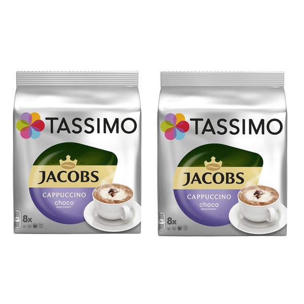 Tassimo Jacobs Cappuccino Choco (8 Portionen) (Packung mit 2)