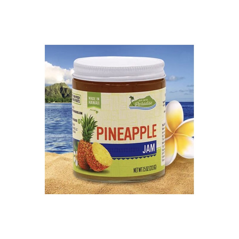 Dip Into Paradise Gourmet Pineapple Jam, Made in Hawaii, Dip
