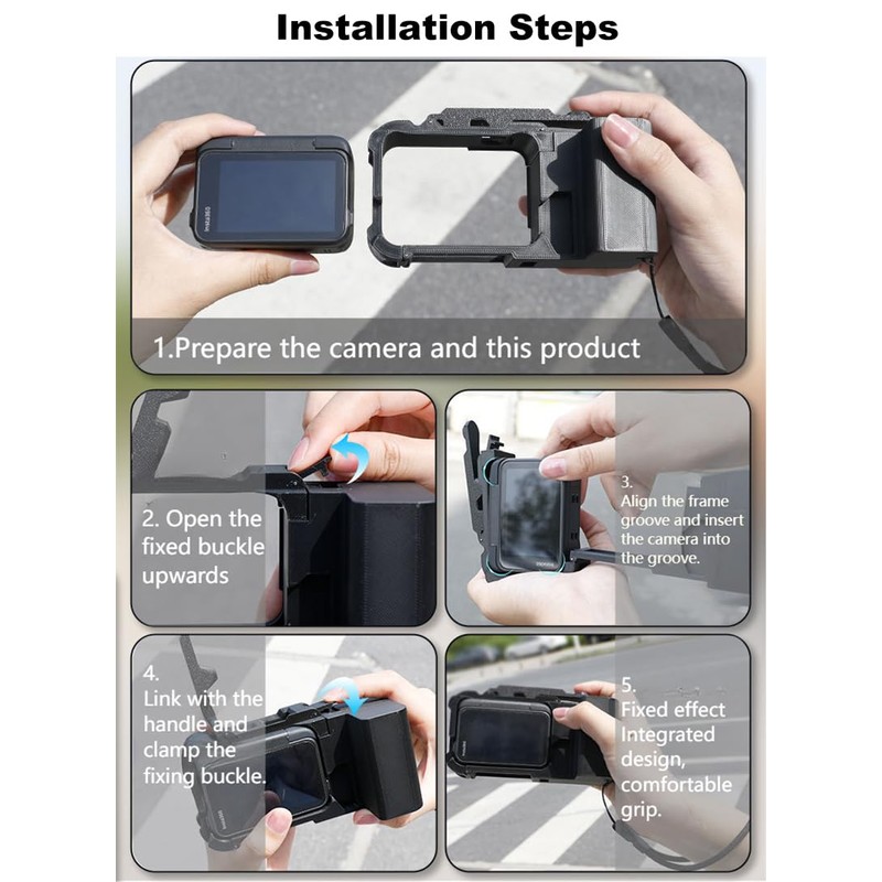 Street Photography Camera Side Handle Grip for Insta.360 Ace Pro
