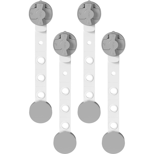 SKYULE Cabinet Locks Baby Proofing - (4 Pack) Child Proof