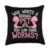 Worm Composting Bin Composter Bin Vermicomposting Worm Farm Throw Pillow