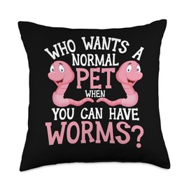 Worm Composting Bin Composter Bin Vermicomposting Worm Farm Throw Pillow