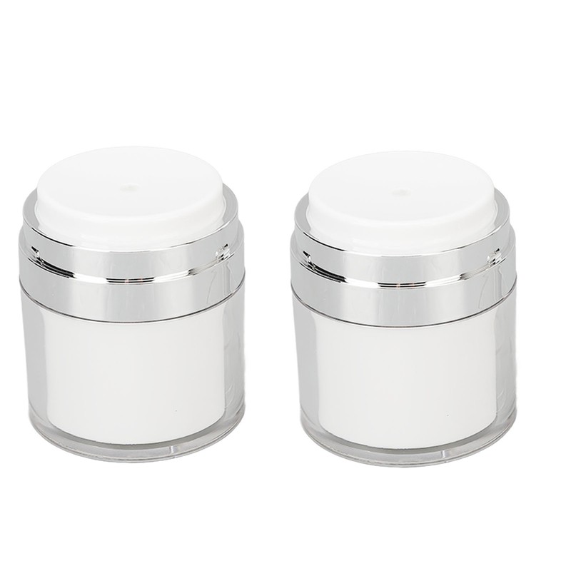 2pcs 50ml Cream Jar Refillable Empty Acrylic Vacuum Makeup Jar