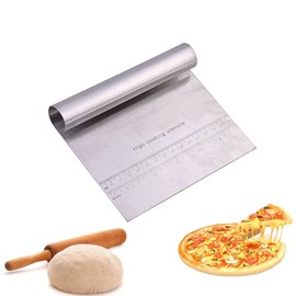 Yosoo Cortador de Masa Raspador de Pastel de Acero Inoxidable Cortador de Pizza Utensilio de Cocina Herramienta Torta