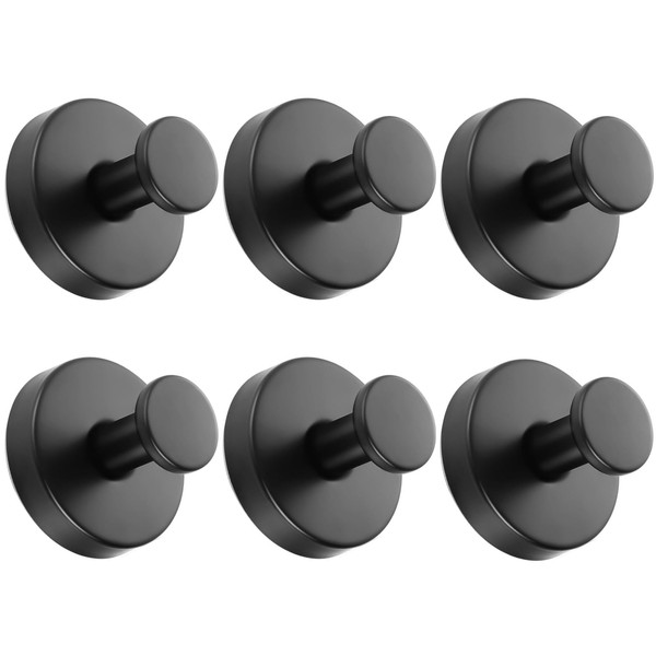 Gooandi Pack of 6 Suction Cup Hooks, Towel Holder with
