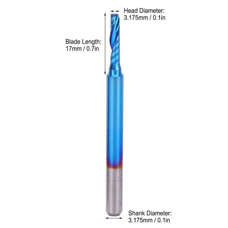Spiral Mill Bit CNC Router Kit Carbide Tungsten Steel End
