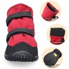 GLE2016 Dog Boots Waterproof Dog Shoes with Reflective Strap Warm
