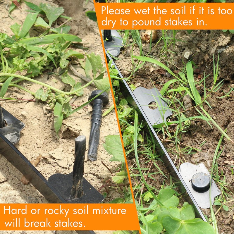 Gardzen 1.5" x 100' Landscape Edging Kit, Garden Edging Coil