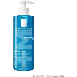 La Roche-Posay Effaclar, Gel Limpiador Facial Purificante para Piel Grasa y Sensible, Anti-imperfecciones y Anti-brillo, con Agua Termal y Zinc, 400 ml