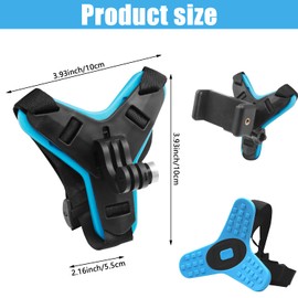 GZcaiyun 1 Piece Motorcycle Helmet Mount Set, Motorcycle Helmet Chin Holder, Helmet Mount Motorcycle Compatible with GoPro and Most Action Cameras