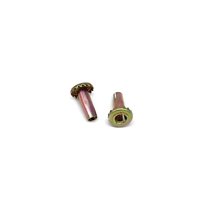 5/16" Stem Caster with Grip Teeth Wood Sleeve Chair Socket