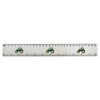 'Tractor' 30cm (12 Inch) White Plastic Ruler (RL00040000)