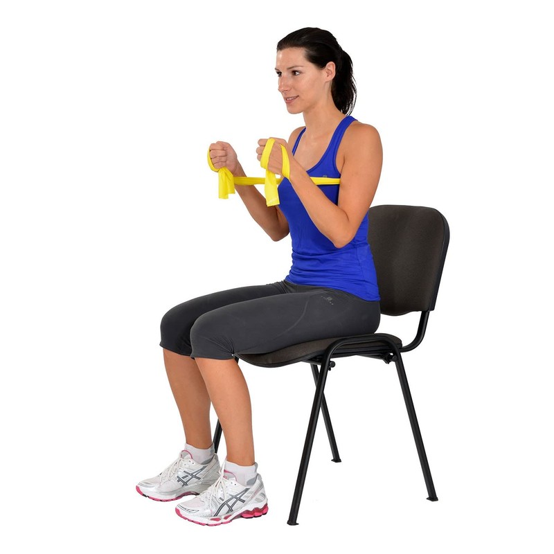 MoVeS Band gelb leicht 5.5 m Resistance Exercise Band mit