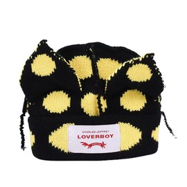 WTREPKON Knitted Beanie Hat Cute Rabbit Long Ears Fun Hat Fluffy Winter Hat Warm Knitted Rabbit Hat Outdoor Slotty Hat White