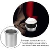 Cabilock 2pcs Cup Holder Insert, Table and Desk Metal Cup