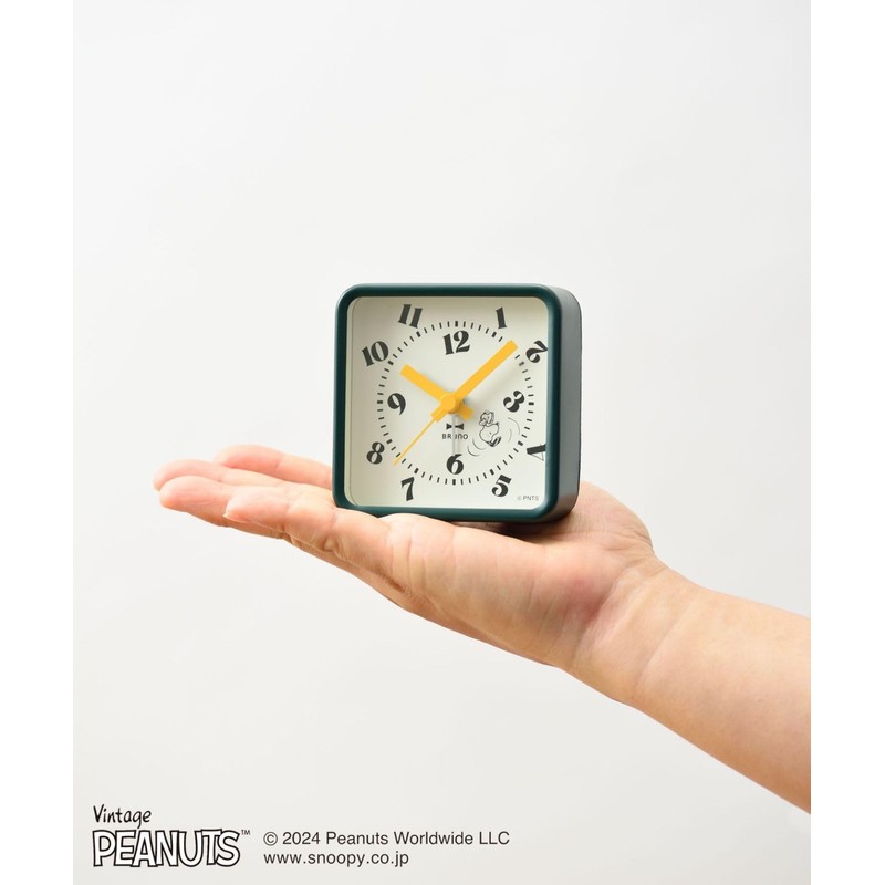 BRUNO PEANUTS BCA031-DR Comic Alarm Clock, Green Type, Other, No
