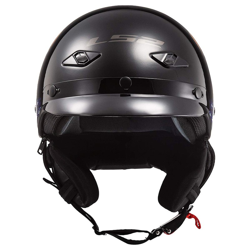 LS2 Helmets Bagger Motorcycle Half Helmet (Murica - 2X-Large)