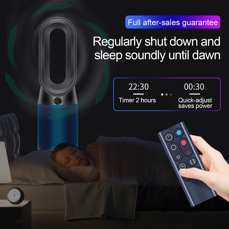 Snrigw Replacement Remote Control for Dyson AM09(Black) Compatible with Hot+Cool